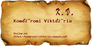 Komáromi Viktória névjegykártya