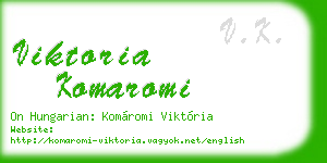 viktoria komaromi business card